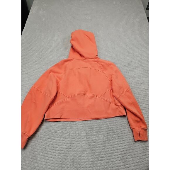 Lululemon Sweatshirt Womens M/L Scuba Oversized 1/2 Zip Orange - Picture 8 of 9